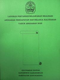 Lembaran Kalurahan No. 1 Tahun 2026 Tentang Laporan Pertanggungjawaban Realisasi APBKal 2025